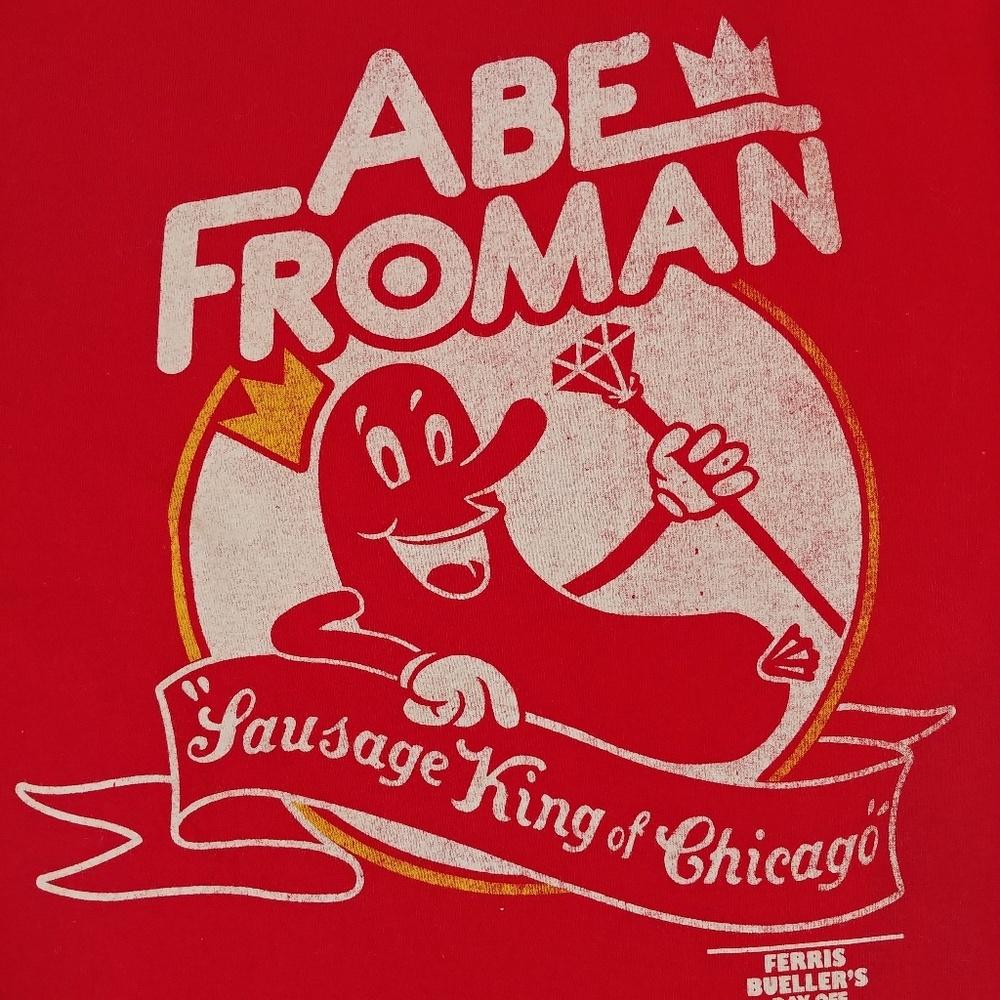Abe Froman Ferris Bueller graphic red shirt